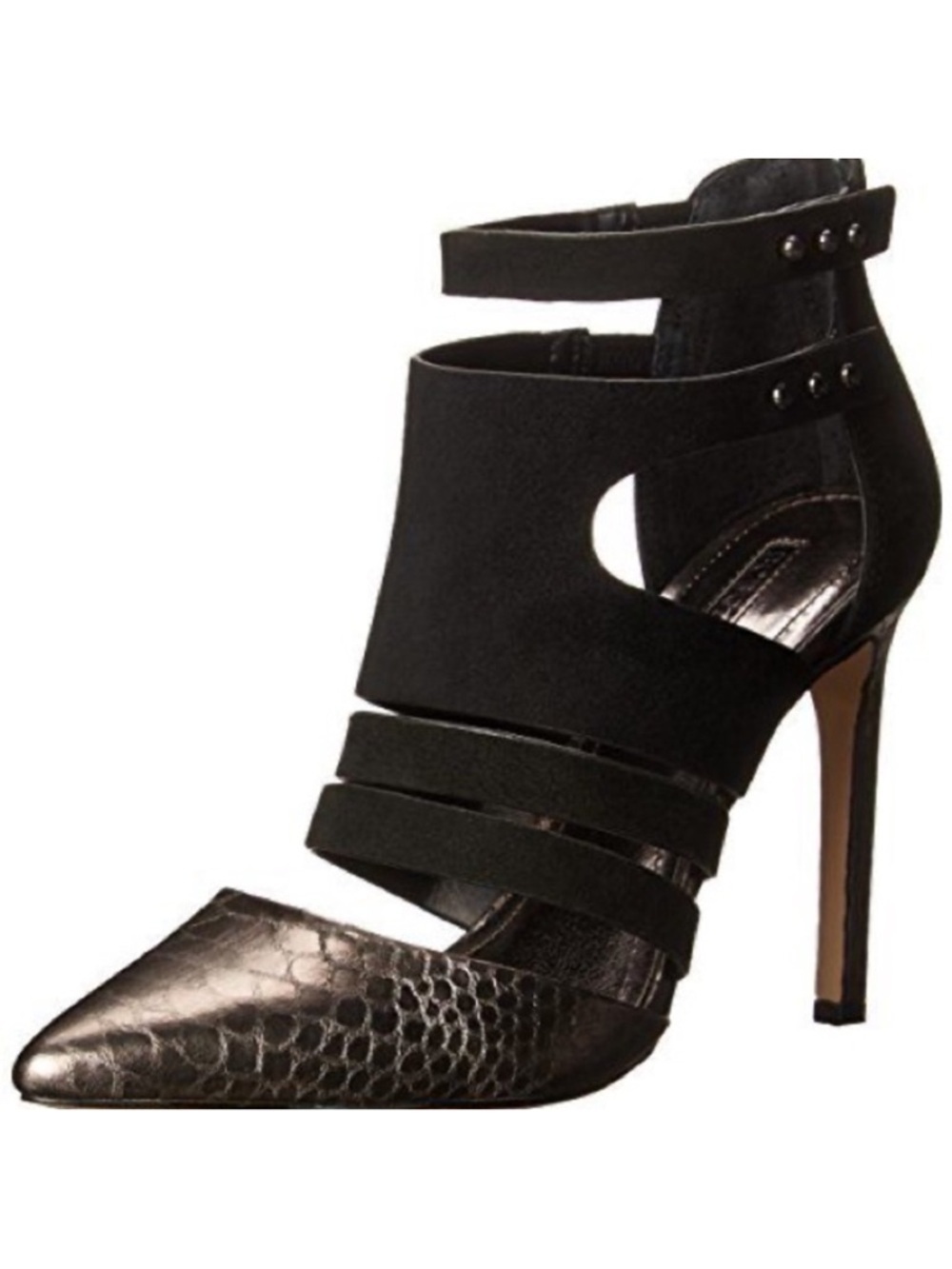 BCBGeneration BG Canon Dress Pumps Women’s Size 8.5 Black Snakeskin Embossed Toe
